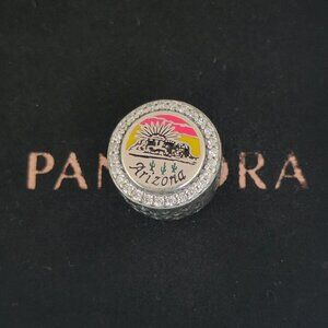 Pandora Arizona Exclusive Sunset Enamel Bead Charm S925 Silver with box